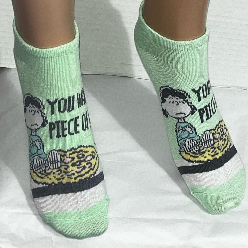 Peanuts Mint Green Lucy 'You Want a Piece of Me' Ankle Socks